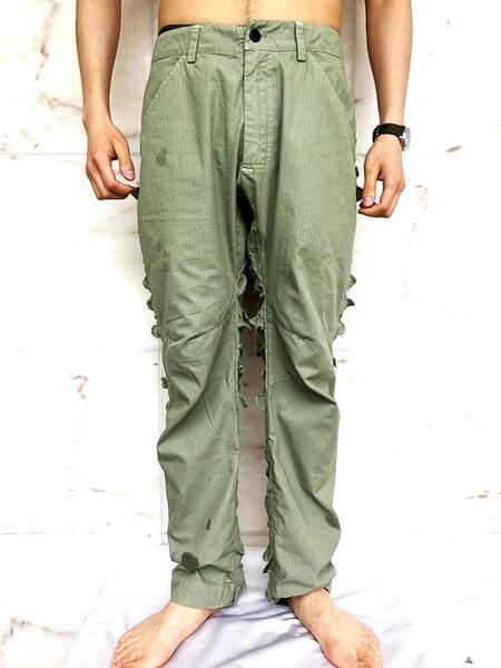 GRIFFIN(グリフィン）\u003cBR\u003e【BLADECUT PANT】\u003cBR\u003eブレードカットパンツ\u003cBR\u003e☆LIGHT OLIVE☆