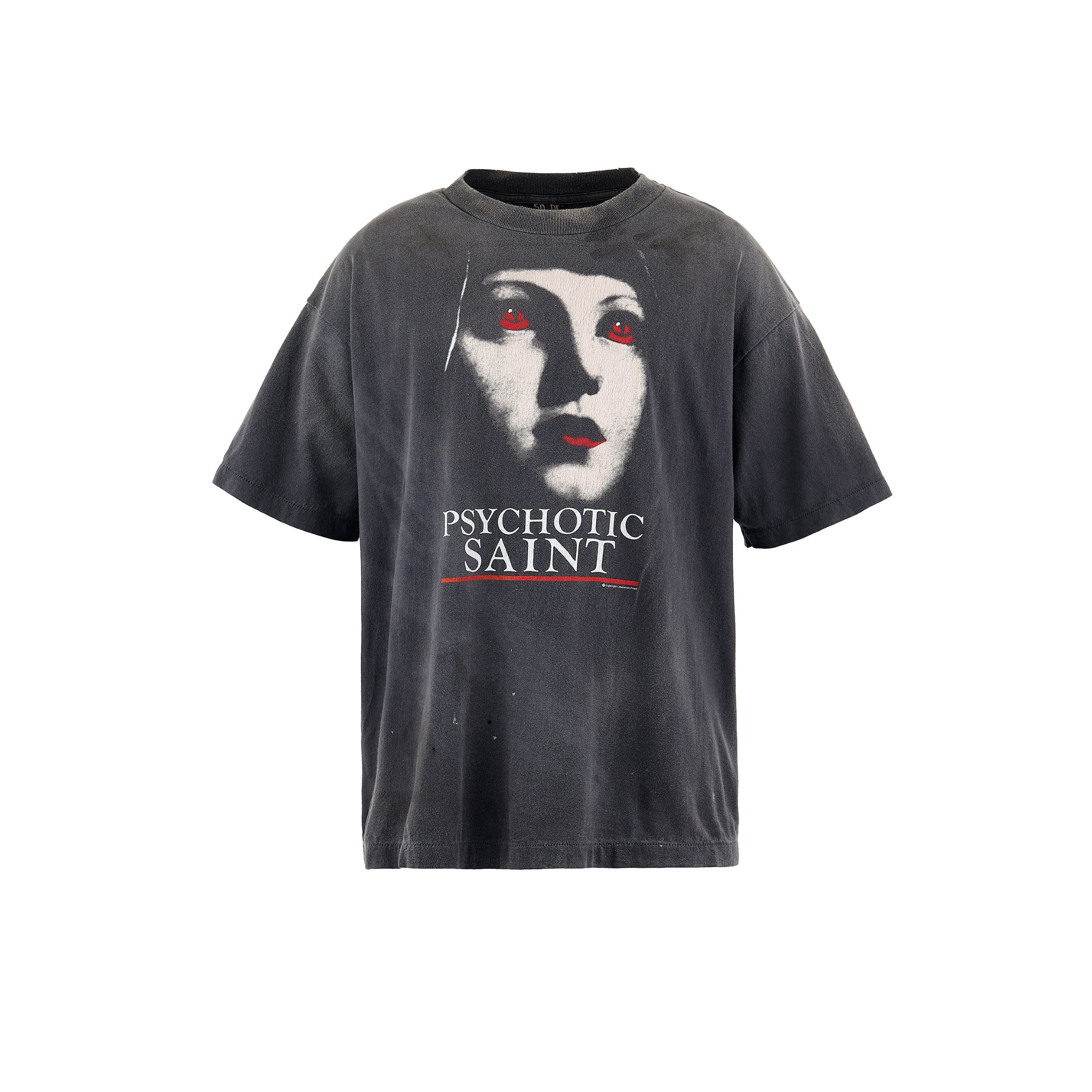 みあの ブラック34 SAINT Mxxxxxx]SS TEE/DELICATE BULLSHIT/BLACK(SM-HR8-0000-003