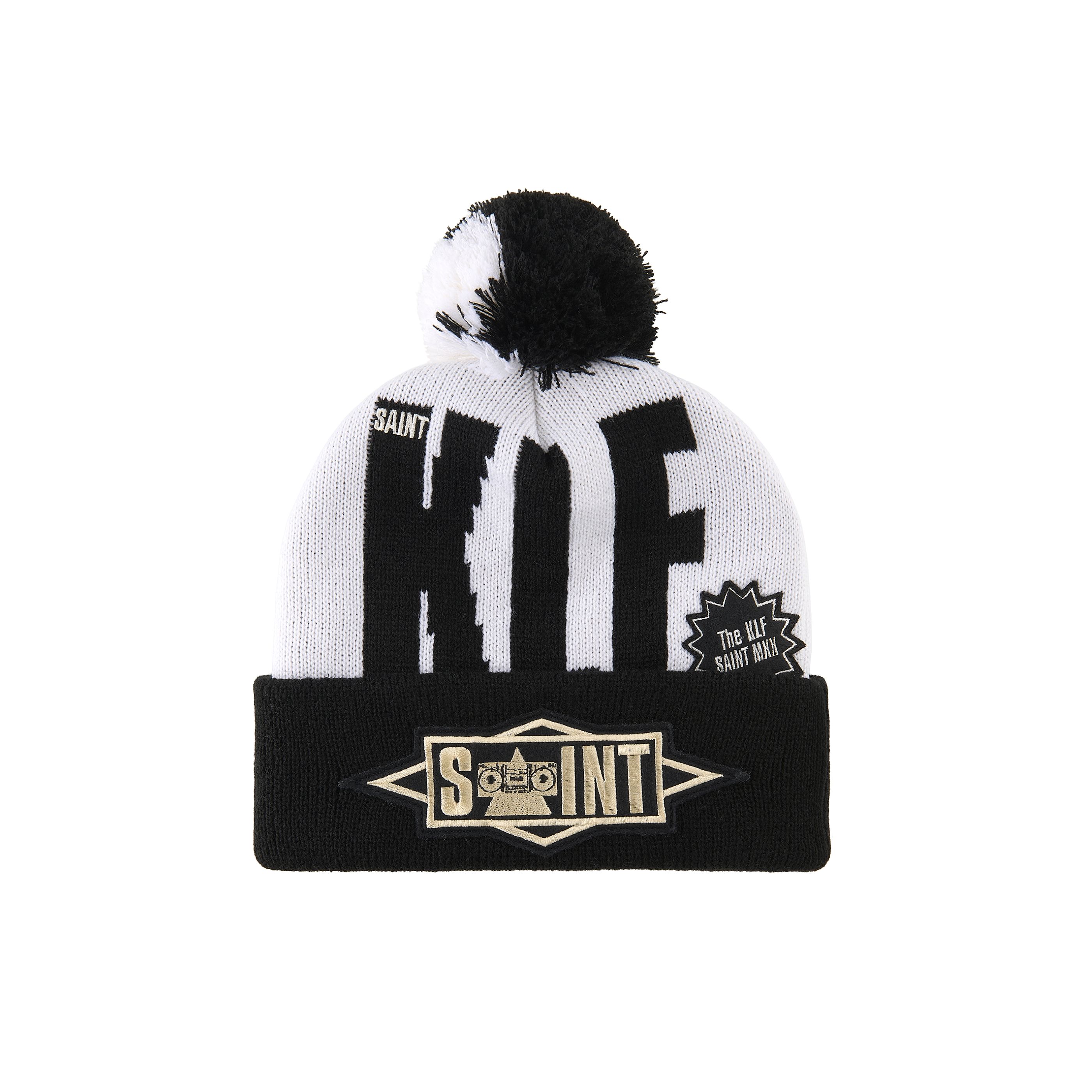 SAINT Mxxxxxx/The KLF\u003cBR\u003e(仙 マイケル/ザ ケイエルエフ)\u003cBR\u003e【SM-HR1-0000-C13】\u003cBR\u003eKLF_KNIT CAP/KLF/WHITE