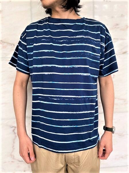 PORTER CLASSIC（ボーイ古典派音楽）\u003cBR\u003e【ARTIST BORDER T-SHIRT】\u003cBR\u003eアーティストボーダーティーシャツ\u003cBR\u003e★NAVY☆