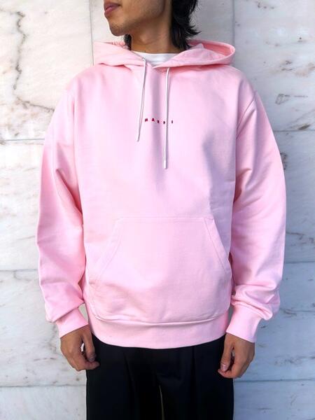 楽天市場】MARNI（マルニ）【PINK BIO COTTON SWEATSHIRT WITH LOGO