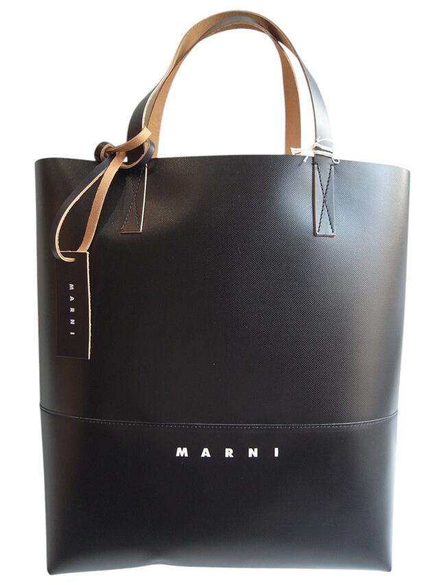 MARNI（マルニ）\u003cBR\u003e【BLACK OPEN SHOPPER WITH MARNI TAG】\u003cBR\u003e黒いこと”マルニ下げ札”付き添い人オープンショッパー\u003cBR\u003e★BLACK \u0026 BLACK★