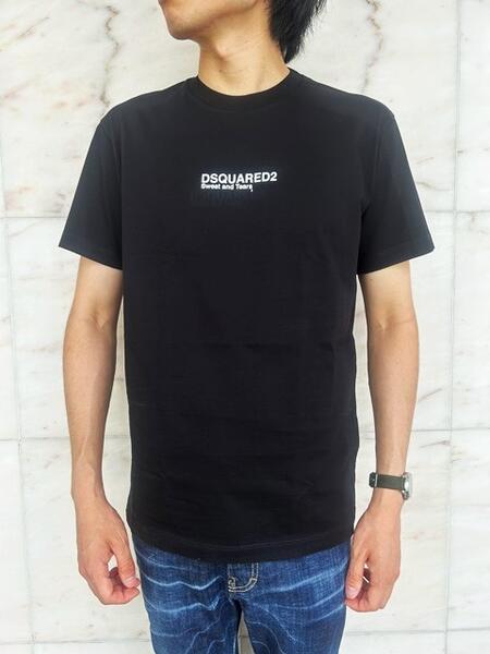 DSQUARED2\u003cBR\u003e（ディースクエアード）\u003cBR\u003e【DSQUARED2 Sweat and Tears T-SHIRT】\u003cBR\u003eMINI LONG COOL FIT”Sweat and Tears”Tee\u003cBR\u003e★BLACK★