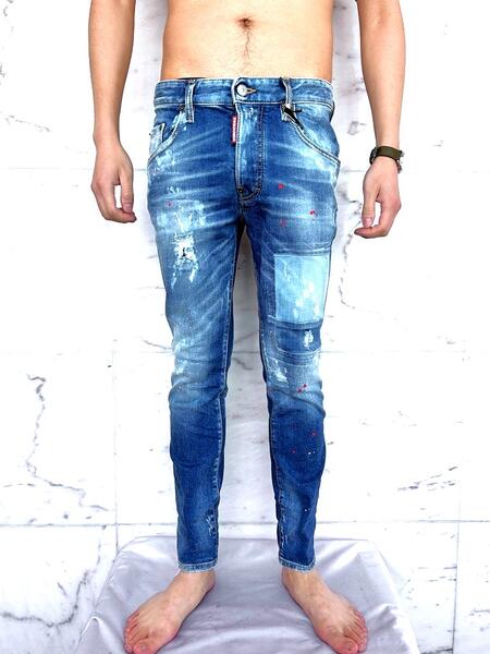 DSQUARED2 デニム パッチ付き スリムフィット 楽天市場】ディースクエアード DSQUARED2 メンズ パンツ