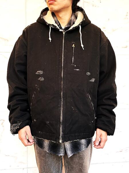 KAMIYA（カミヤ）\u003cBR\u003e【BORO Duck Blouson】\u003cBR\u003eボロ ダックブルゾン\u003cBR\u003e★BLACK★