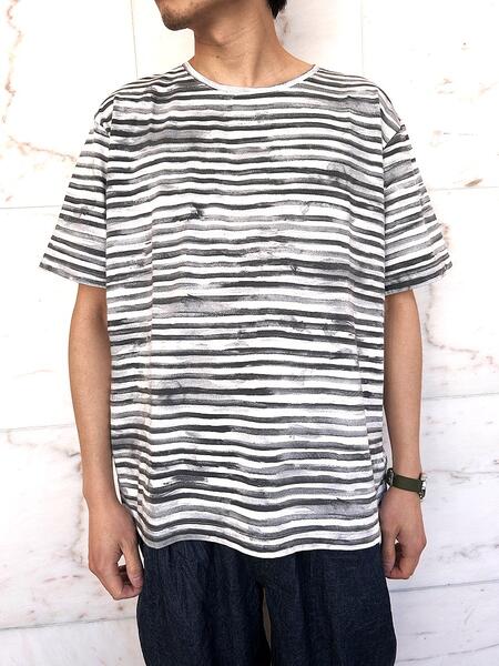 PORTER CLASSIC（ボーイ古典派音楽）\u003cBR\u003e【ARTIST BORDER T-SHIRT】\u003cBR\u003eアーティストボーダーティーシャツ\u003cBR\u003e★BLACK★