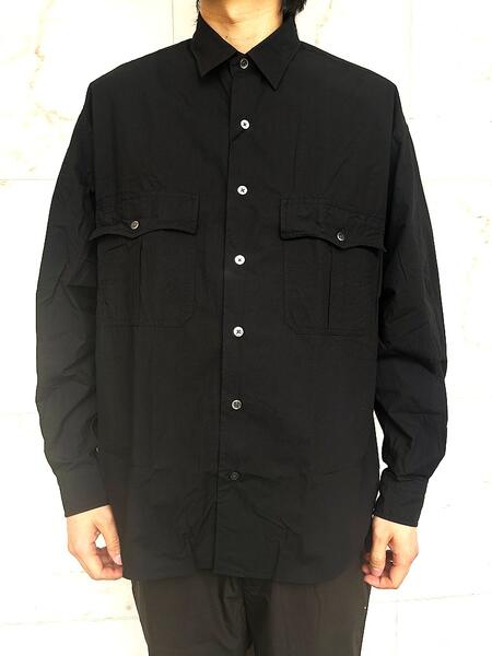 PORTER CLASSIC（ボーイ古典派音楽）\u003cBR\u003e【ROLL UP TRAVELER\u0027S SHIRT】\u003cBR\u003e★BLACK★