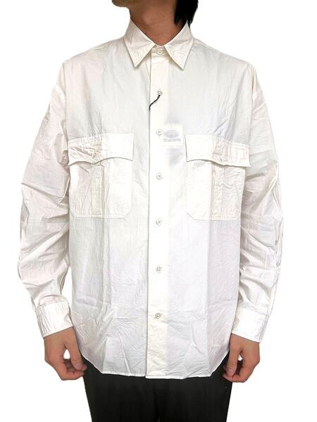 PORTER CLASSIC（ボーイ古典派音楽）\u003cBR\u003e【ROLL UP TRAVELER\u0027S SHIRT】\u003cBR\u003e☆OFF WHITE☆