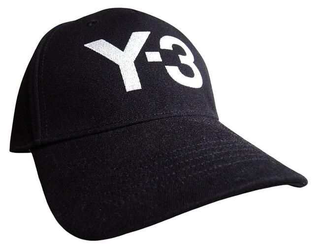 adidas Y-3(ワイ−スリー)【Y-3 LOGO CAP】”Y-3”ロゴ刺繍ベースボールCAP★BLACK×TALK☆|2Fantastic