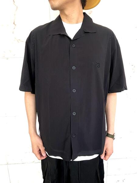 adidas Y-3（ワイ－スリー）<br>【Y-3 ULTRALIGHT WOVEN SHIRT】<br>”Y-3”ウルトラライト ウーブン シャツ<br>★BLACK★
