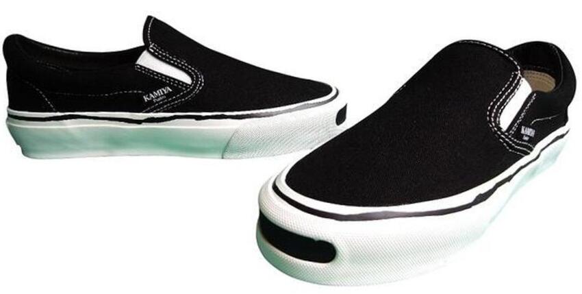 KAMIYA（カミヤ）【"Cornell" Vulcanize Slip on Sneaker】"コーネル" ヴァルカナイズスリッポンスニーカー★BLACK★｜2Fantastic