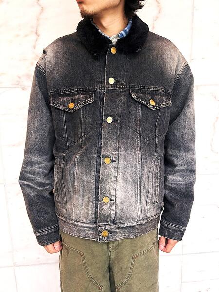 KAMIYA（カミヤ）【Boa Lining Denim Jacket】ボアライニングデニムジャケット★BLACK★｜2Fantastic