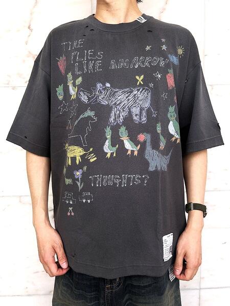Maison MIHARA YASUHIRO\u003cBR\u003e（棲み家 ミカラ ヤスヒロ）\u003cBR\u003e【Kids Doodle Printed T-shirt】\u003cBR\u003eキッズドゥードゥルプリントティーシャツ\u003cBR\u003e★BLACK★