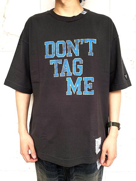 Maison MIHARA YASUHIRO\u003cBR\u003e（住み家 ミカラ ヤスヒロ）\u003cBR\u003e【Don\u0027t Tag Me Printed T-shirt】\u003cBR\u003eドント 曳き船 ミー 刷り上げる 紅茶プルオーバー\u003cBR\u003e★BLACK★