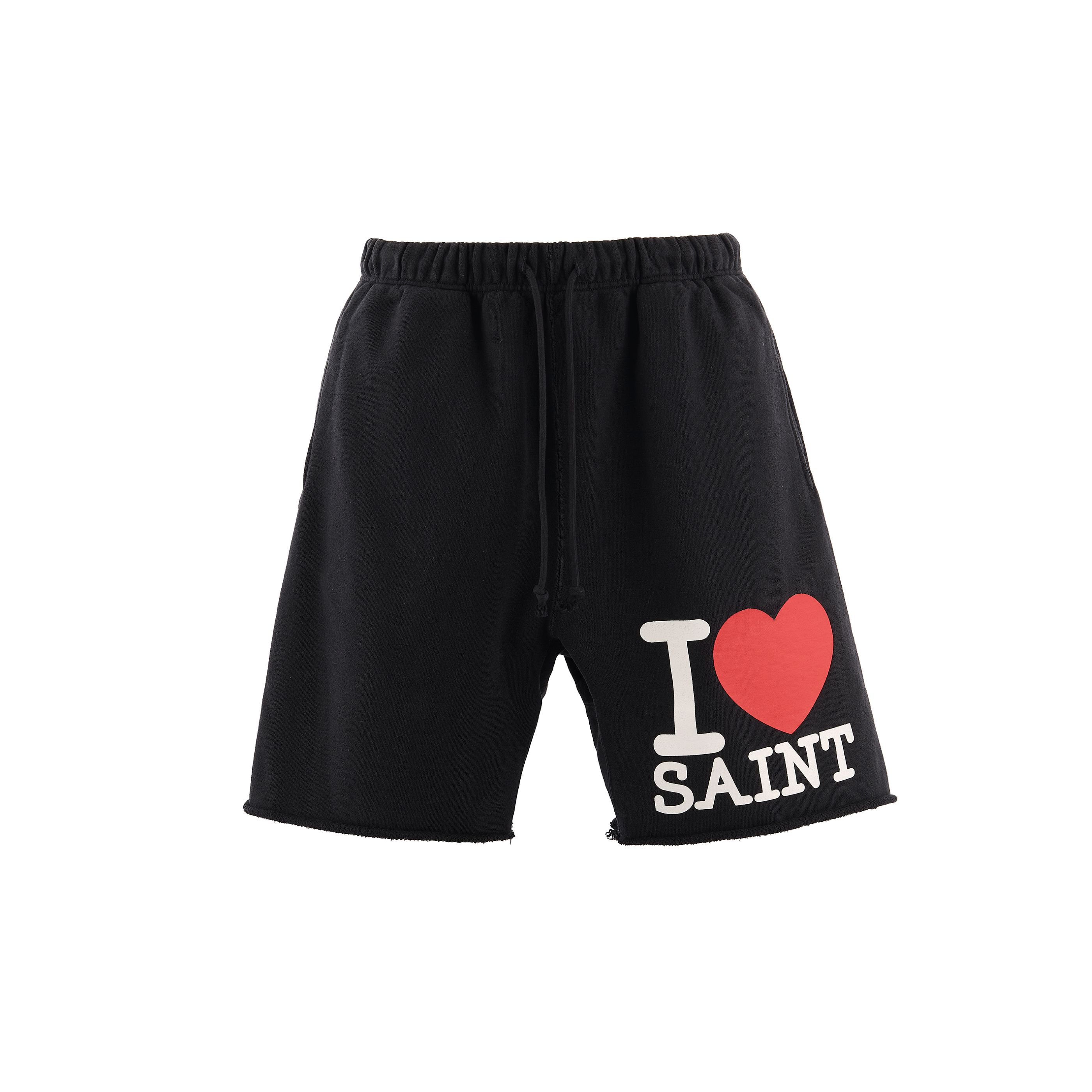 SAINT Mxxxxxx(セント マイケル)【SM-MK8-0000-066】SWEAT SHORTS/I LOVE SAINT/BLACK｜2Fantastic