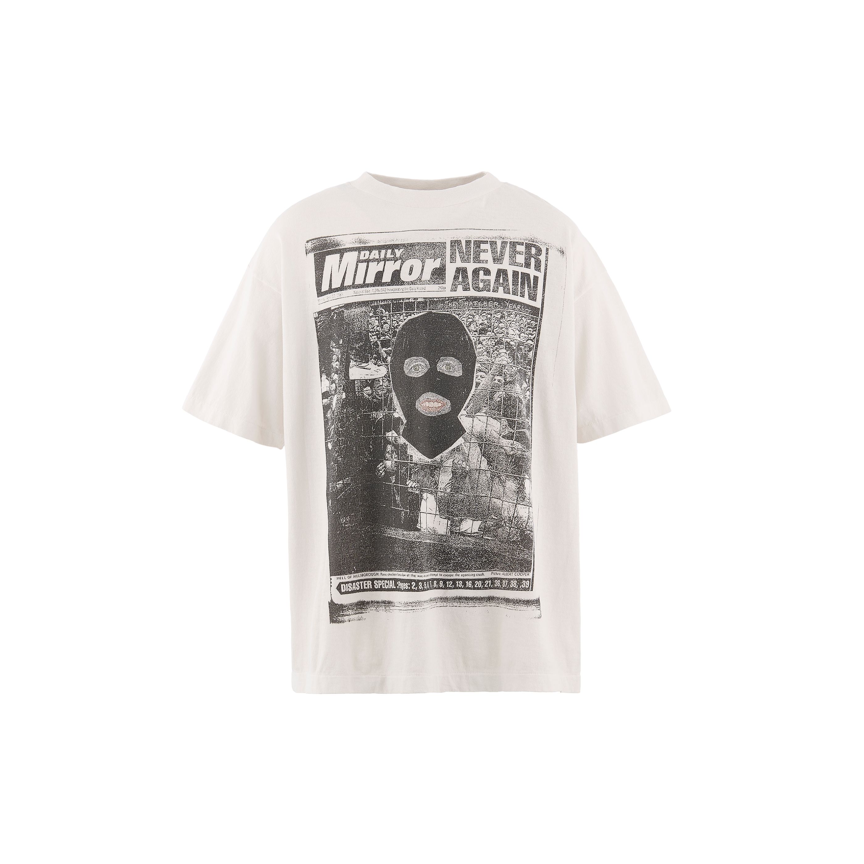 SAINT Mxxxxxx/Jamie Reid<br>(セント マイケル/ジェイミー リード)<br>【SM-MK8-0000-C02】<br>JR_SS T-SHIRT/MASK/WHITE