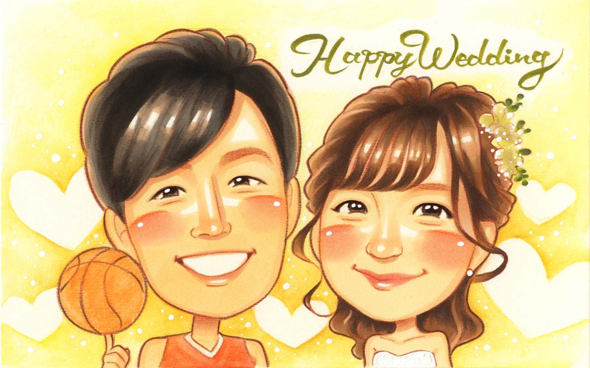 最新 その他 誕生日 結婚記念日 ウェルカムボード プレゼント 色紙 似顔絵 友人 きよら 記念 Dgb Gov Bf