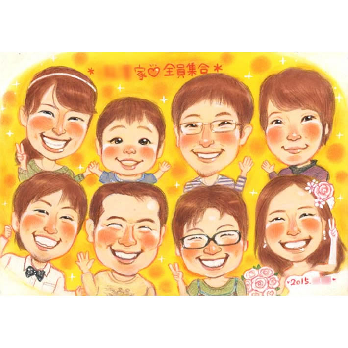 サンクスボード似顔絵 ウェディング姿で家族にありがとうの気持ちを込めて 結婚式ウェルカムボード サンクスボード さね太　結婚式 ウェディング ボード 結婚祝い 新郎 新婦 友人 両親 両親贈呈 祖父 祖母 おじいちゃん おばあちゃん 男性 女性 友達