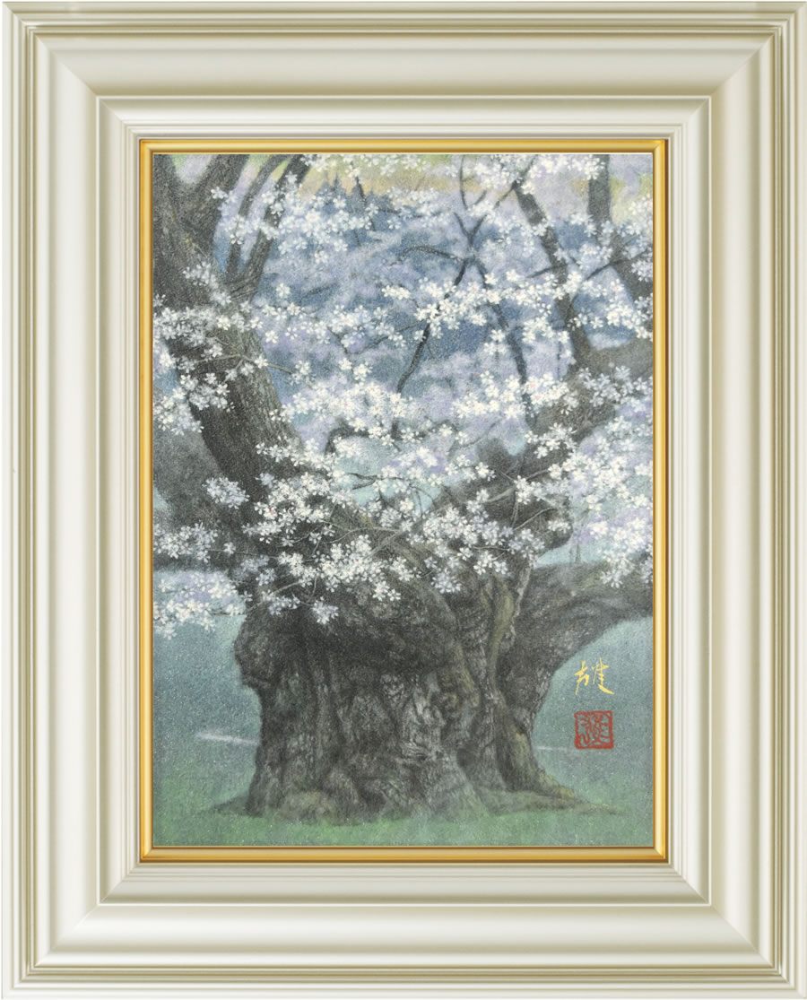 立川広己【満月に舞う】絵画 6号　額付き 立川広己【満月に舞う】絵画 6号 額付き Yahoo!オークション - 立川