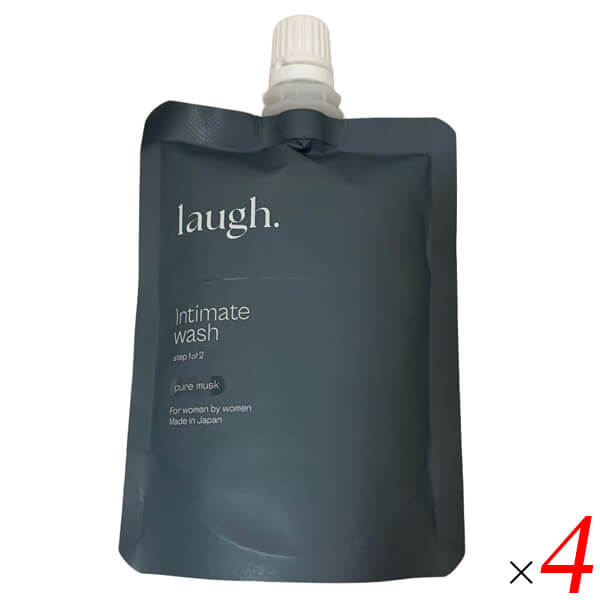 laugh. インティメイトウォッシュ 詰め替え ピュアムスク 100ml 4個セット 弱酸性 泡 ボディソープ｜通販フレンズ