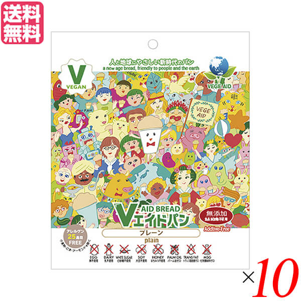 【4/15(水)限定！カードでポイント8倍！】非常食 パン 5年保存 東京ファインフーズ Ｖエイド保存パン プレーン 125g １０個セット 送料無料