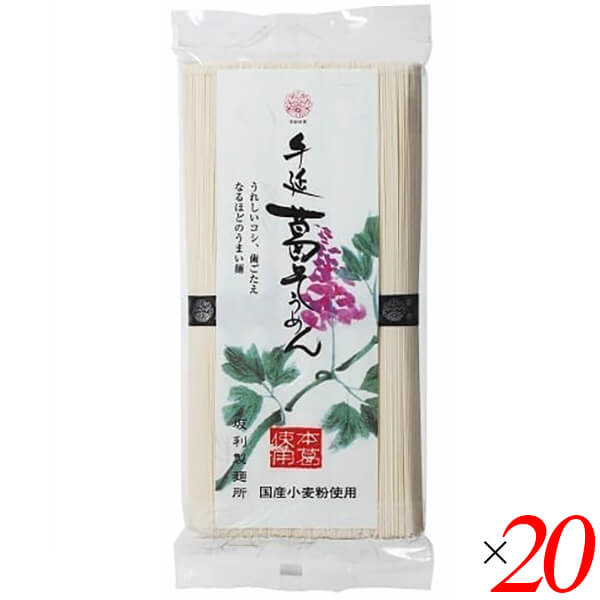 【100円クーポン！】学割6倍！そうめん 素麺 手延べそうめん 手延葛そうめん 250g 20個セット 坂利製麺所 送料無料｜通販フレンズ