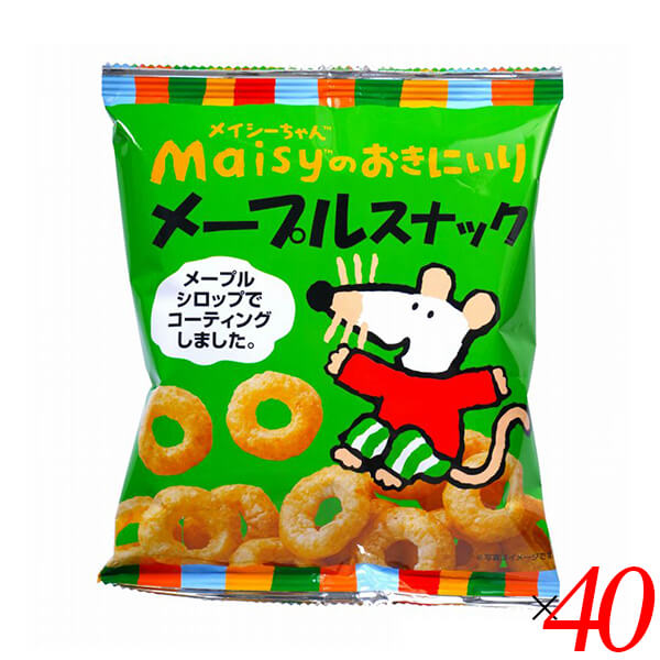 【マラソン限定！ポイント2倍！】メイシーちゃんのおきにいり メープルスナック 35g 40個セット 創健社 国産 お菓子 子供 送料無料