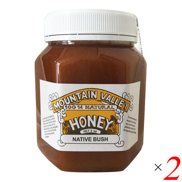 【マラソン限定!ポイント2倍!】マウンテンバレー ネイティブブッシュ蜂蜜 2kg 2個セット はちみつ ハチミツ 天然