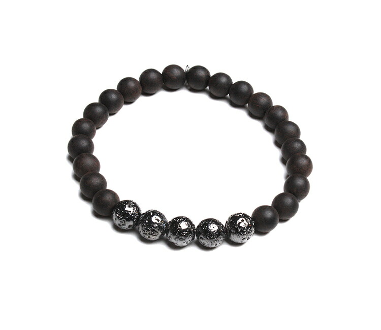 TATEOSSIAN（タテオシアン）腕輪 日本売りわたす店 BR0694-Lava Bead Black