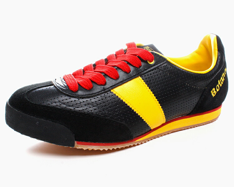 Botana（ボタナ）正規取扱店 レザースニーカー CL08PRO-BLACK/YELLOW
