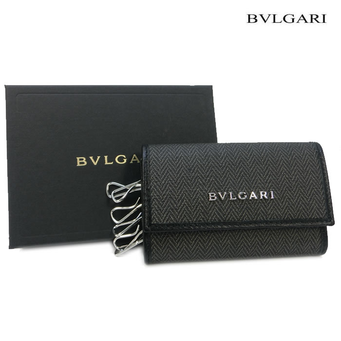 【楽天市場】ブルガリ キーケース BVLGARI 6連キーケース ウィークエンド グレー ブラック 32583：Brand Selection