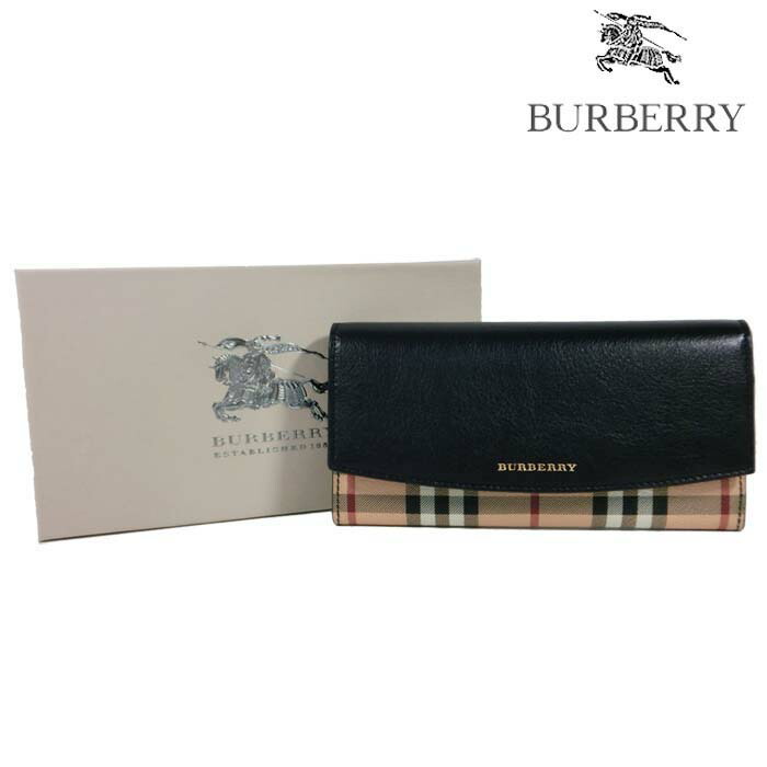 楽天市場 Burberry バーバリー二つ折り長財布 レディース クラシックチェック クラシックチェック ブラック クラシックチェック 黒 財布 サイフ ファスナー ウォレット プレゼント Brand Selection Stage