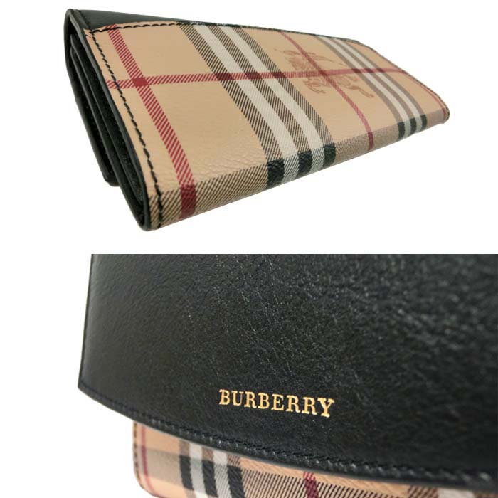 楽天市場 Burberry バーバリー二つ折り長財布 レディース クラシックチェック クラシックチェック ブラック クラシックチェック 黒 財布 サイフ ファスナー ウォレット プレゼント Brand Selection Stage