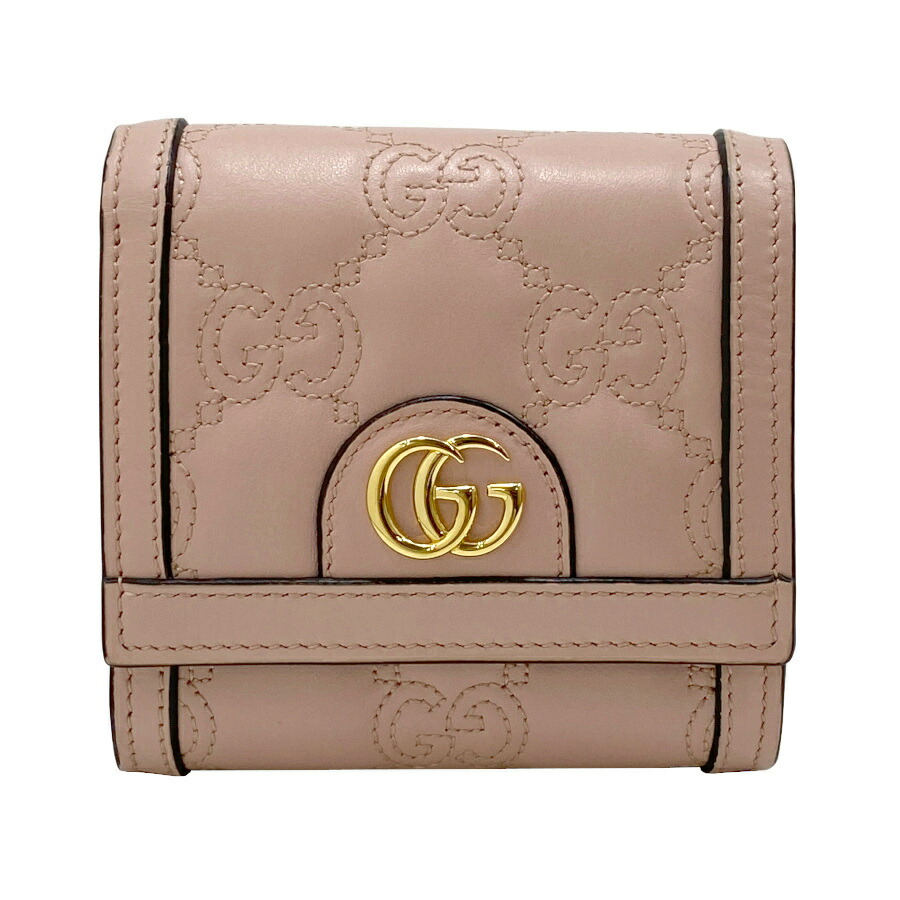 ＊送料・関税込み＊ グッチ マトラッセ ウォレット 財布 即納】GUCCI グッチ GGマトラッセ レザー 2つ折り財布 (GUCCI