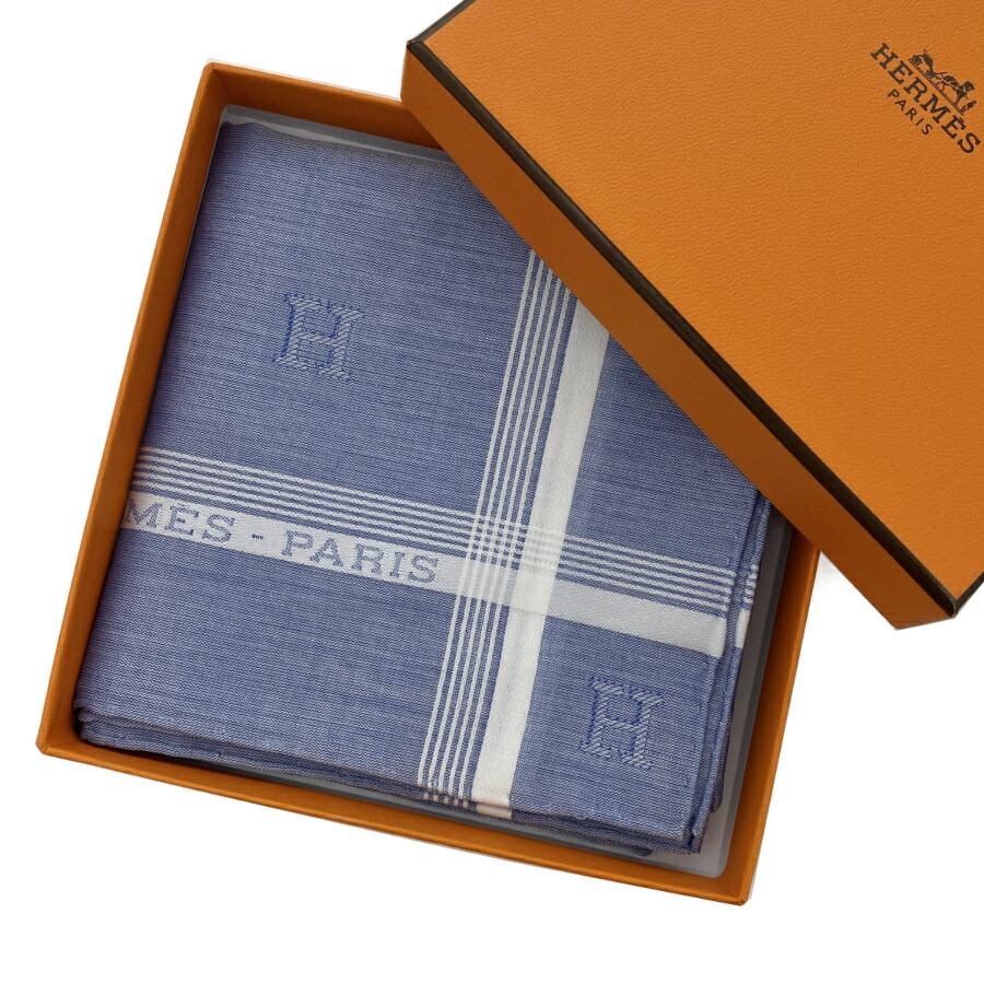 楽天市場】エルメス HERMES ハンカチーフ ハンカチ 《Hレリーフ