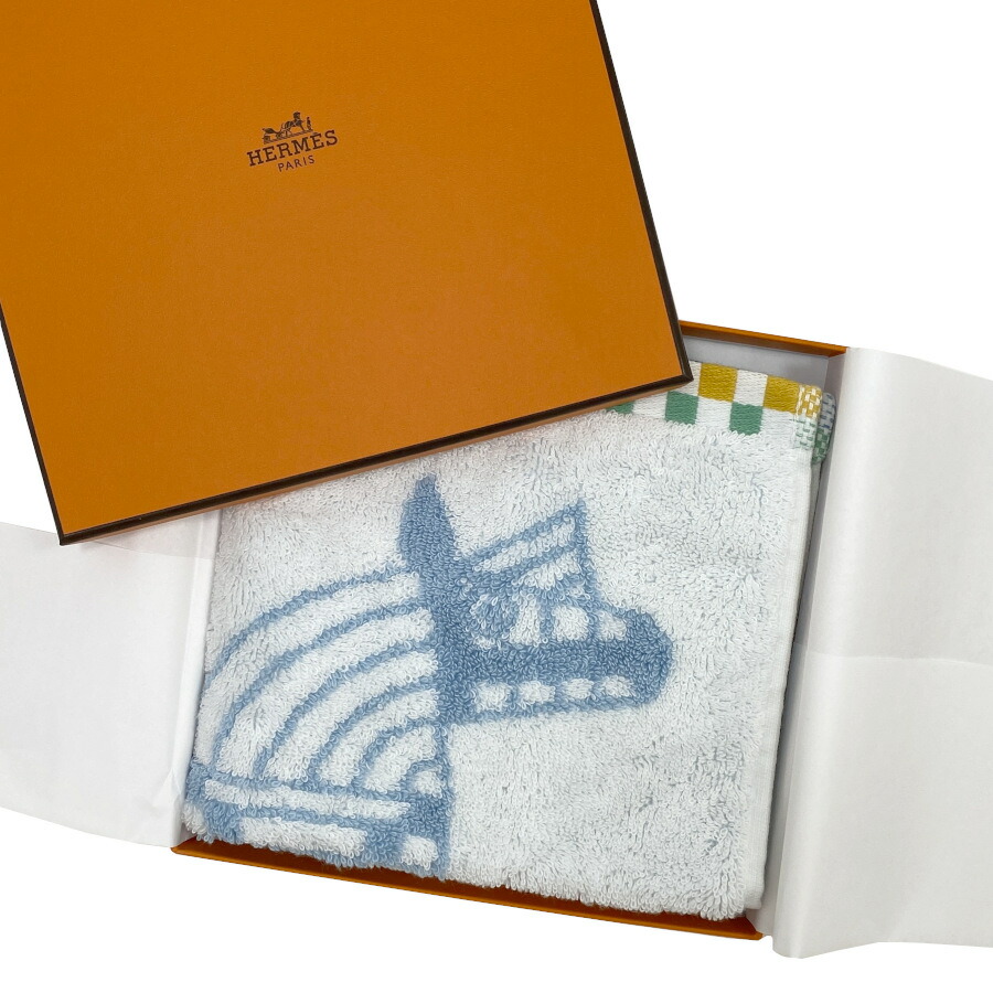 楽天市場】エルメス HERMES ハンドタオル カレ ジャカード
