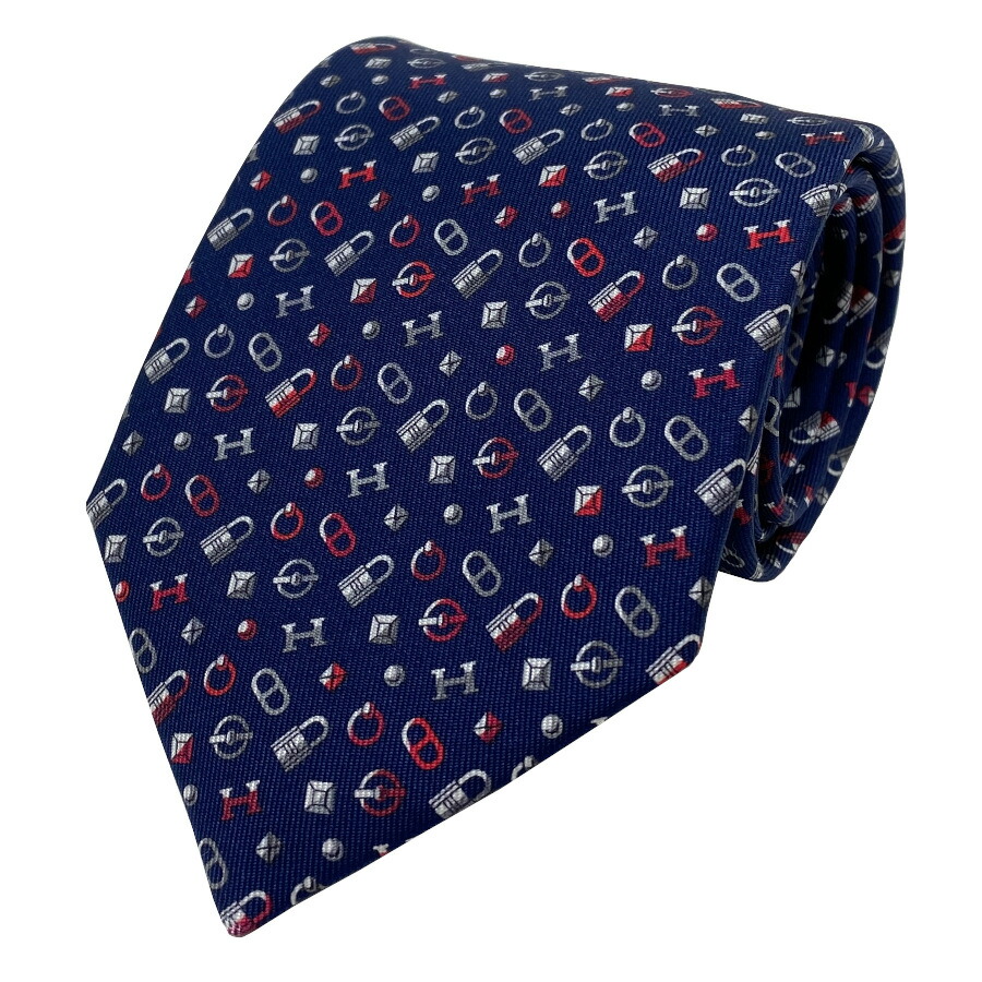 国内売りあげる商いもの【新品】エルメス HERMES タイ シルクツイルタイ8糎《 QUINCAILLERIE 》MARINE / GRIS / ROUGE 米国海兵隊員 / グリ / 頬べに 米国海軍 薄墨色 赤いこと 紺 薄墨色 赤 差し上げ物 差し上げ物 メンズ 成人男性 H606215T 01