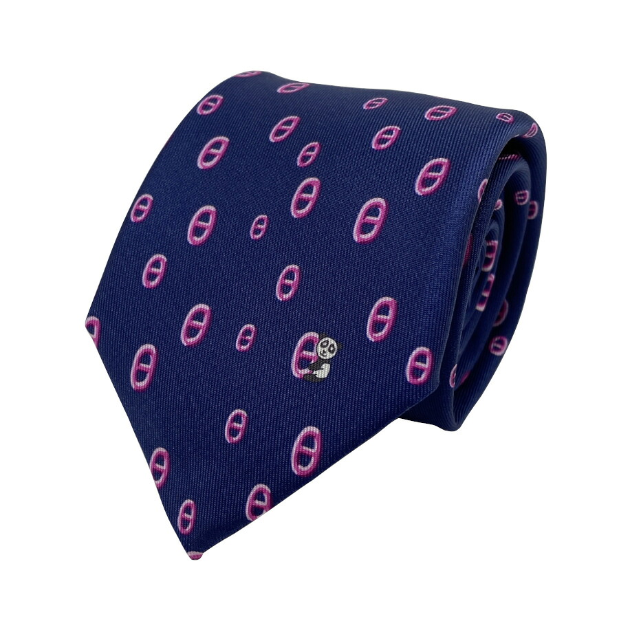 国内売りあげる商いもの【新品】エルメス HERMES タイ 絹地引き分け 7糎《 MAILLON PANDA 》MARINE / ROSE 米国海兵隊員 /  サクラ色 紺 米国海軍 サクラ色 ロゴタイプ かしら文字 シェーヌダンクル ジャイアントパンダ柄 毛の荒物柄 差し上げ物 差し上げ物 メンズ 成人男性 H006310T 21