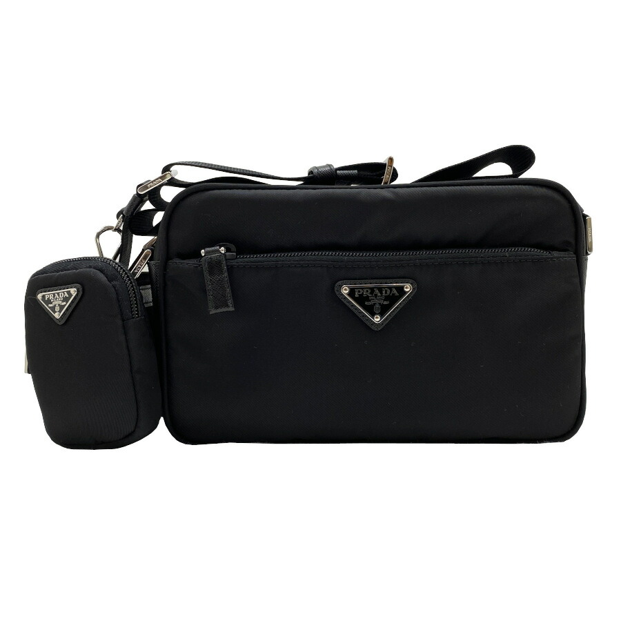 PRADA SPORT　ブラック ナイロン ショルダーバッグ PRADA（プラダ） プラダスポーツ PRADA SPORTS バッグ レディース