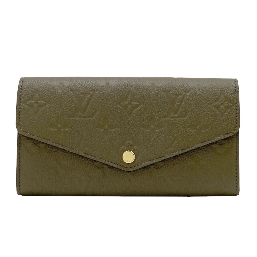 国内売り尽くす商いもの【新品】ルイヴィトン LOUIS VUITTON 長金入れ ポルトフォイユ・サラ モノグラム・アンプラントレザー SMOKE / 人煙 M25909