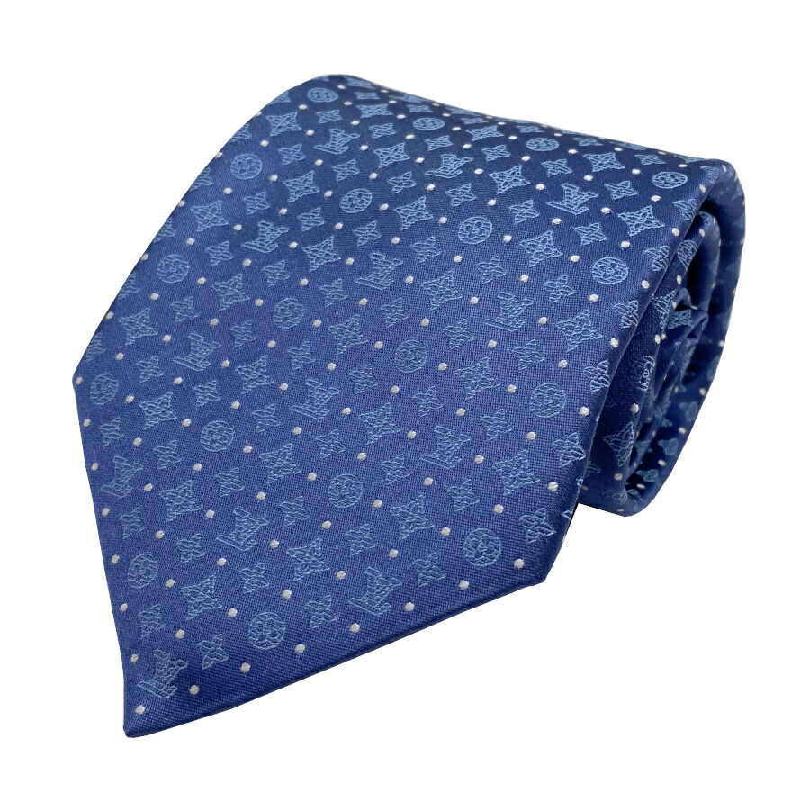 値下げ！[新品未使用] LOUIS VUITTON ブルー　ネクタイ 中古・古着通販】LOUIS VUITTON (ルイ ヴィトン) シルクネクタイ