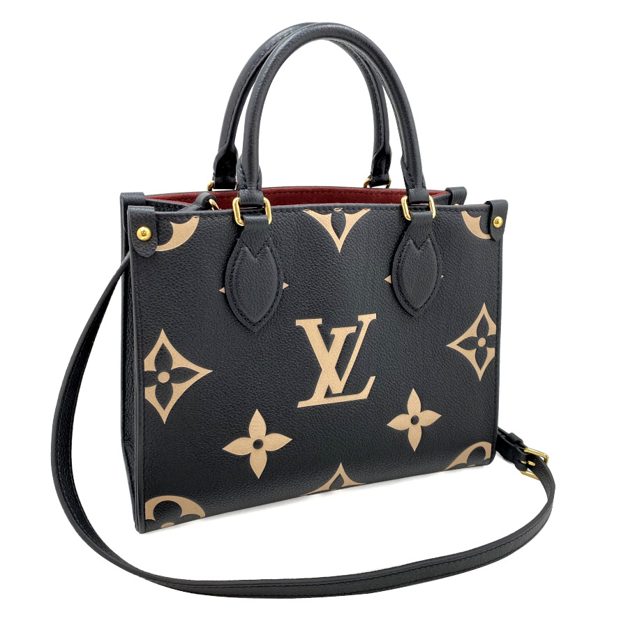 楽天市場】ルイヴィトン LOUIS VUITTON オンザゴー PM ハンドバッグ ショルダーバッグ 2WAY モノグラム アンプラント レザー  ノワール ブラック M45653 : Brand Selection STAGE