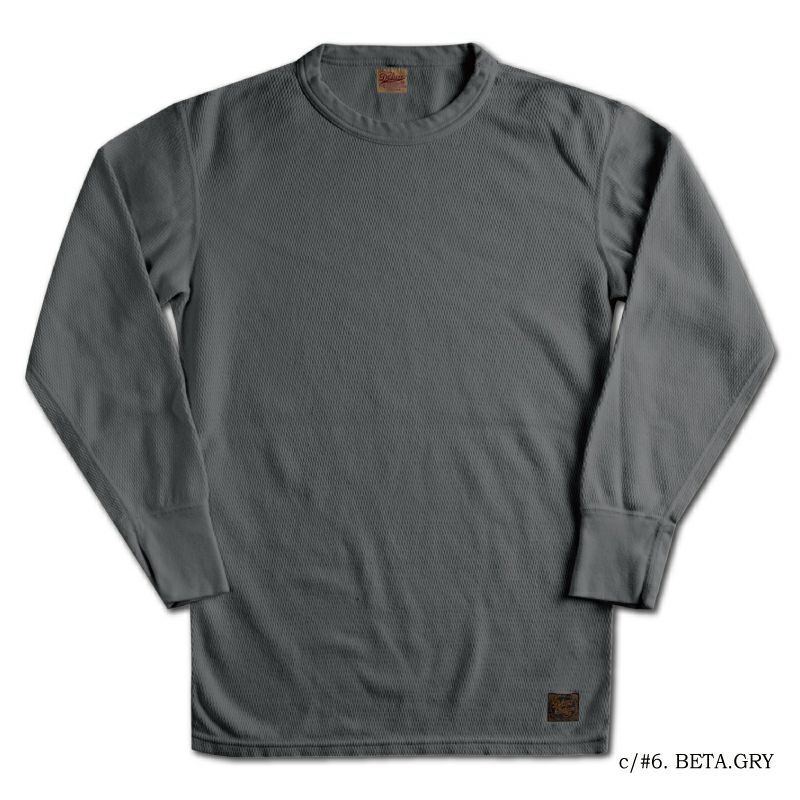 MILC-00-BET.GRY MIL-SPEC THERMAL PLAIN MILC00 DELUXEWARE デラックスウエアサーマルＴシャツ MILSPECTHERMALPLAIN 無地サーマル【送料無料】【smtb-tk】【楽ギフ_包装】｜アメカジ バイカー 2ND・セカンド