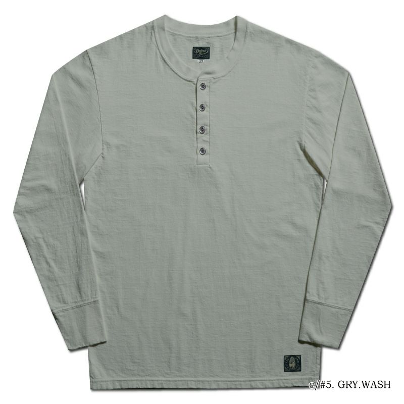 SPINNER.L GRY WORKER HENLEY NECK SPINNERL DELUXEWARE デラックスウエア DALEE'S ダリーズヘンリーネック長袖Tシャツ
