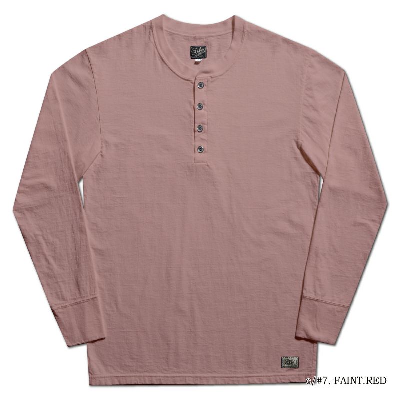SPINNER.L RD WORKER HENLEY NECK SPINNERL DELUXEWARE デラックスウエア長袖Ｔシャツ DALEE'S ダリーズヘンリーネック長袖Tシャツ