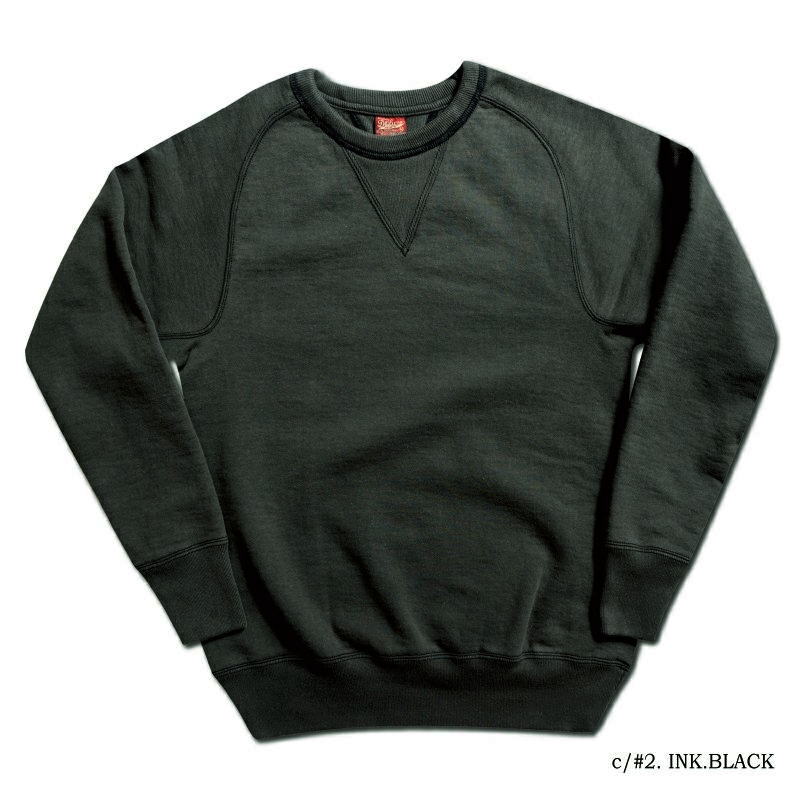 S102-RVF INK.BK 40s FREEDOM SLEEVE S102RVF DELUXEWARE デラックスウエアスウェット デラックスウエアスエット|アメカジ バイカー 2ND・セカンド