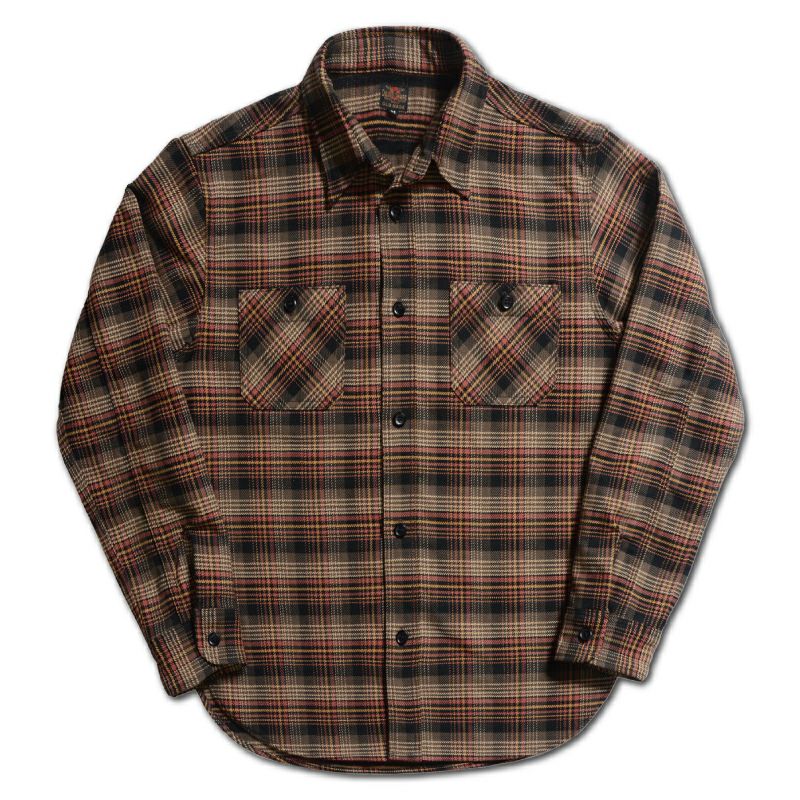 楽天市場】デラックスウェア DELUXEWARE 長袖 ヘビーネル シャツ