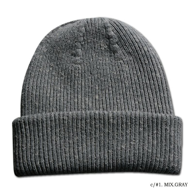 DLC-005 MIX.GRY KNIT CAP DLC005 デラックスウエア DELUXEWARE ニットキャップ ニット帽 帽子