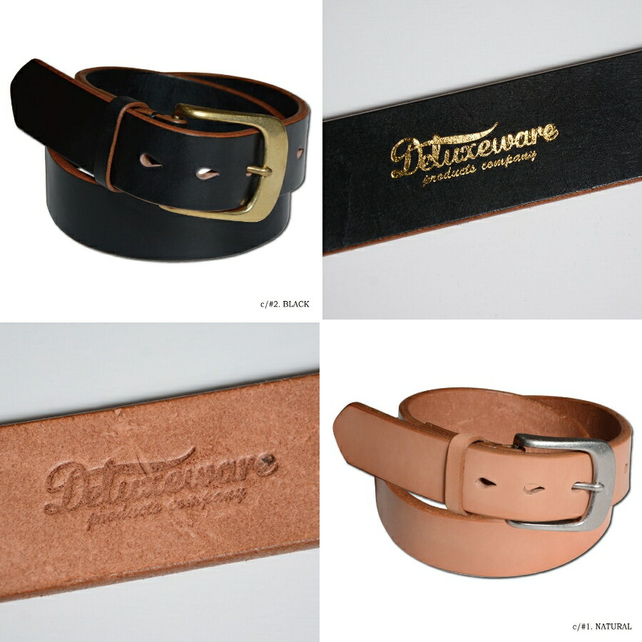 DBE-001 6MM LEATHER BELT DBE001 DELUXEWARE デラックスウエアベルト レザーベルト LEATHERBELT