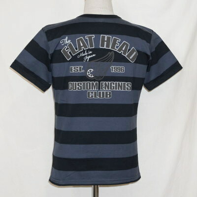 BT-0804-CHAxBK-ボーダーTシャツ0804-BT0804-FLATHEAD-フラットヘッドTシャツ【送料無料】【smtb-tk】【楽ギフ_包装】